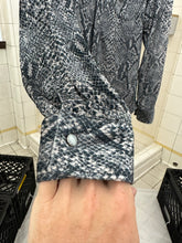 Load image into Gallery viewer, 1990s Dexter Wong Snake Skin Print Rave Shirt - Size L