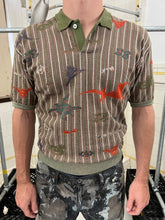 Load image into Gallery viewer, 1980s Issey Miyake Jacquard Knit Polo Shirt - Size M