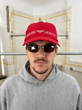 Load image into Gallery viewer, 1990s Armani Red Logo Hat - Size OS