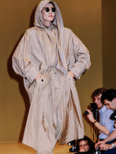 Load image into Gallery viewer, ss1985 Issey Miyake Hooded Wrap Trench Coat - Size M