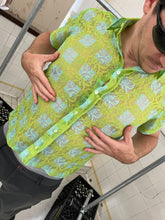 Load image into Gallery viewer, 1990s Dexter Wong Green Floral Lace Shirt - Size M