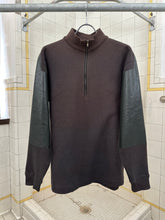 Load image into Gallery viewer, 1980s Issey Miyake Brown Quarter Zip with Coated Paneling - Size M