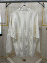 Load image into Gallery viewer, 1980s Issey Miyake Knit Cutout Shirt with Ribbed Sleeves - Size M