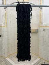 Load image into Gallery viewer, aw2002 Issey Miyake Black Twisted Wool Scarf - Size OS