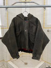 Load image into Gallery viewer, 1980s Marithe Francois Girbaud x Compagnie des Montagnes et des Forets Cropped Hooded Leather Bomber - Size M