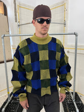 Load image into Gallery viewer, 1980s Issey Miyake 3D Checkered Knit Sweater - Size M