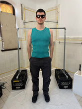 Load image into Gallery viewer, 1980s Claude Montana Teal Rib Knit Tank - Size L
