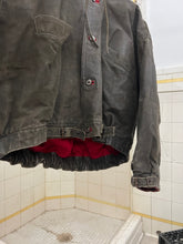 Load image into Gallery viewer, 1980s Marithe Francois Girbaud x Compagnie des Montagnes et des Forets Cropped Hooded Leather Bomber - Size M