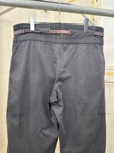 1970s Issey Miyake Faded Casual Trousers with Drawstring Waist Detail - Size