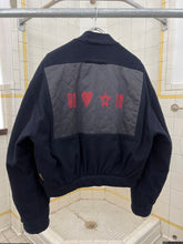 Load image into Gallery viewer, aw1993 Armani Padded Bomber with Arm Cinch and Back Graphic Detailing - Size L