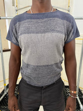 Load image into Gallery viewer, 1980s Issey Miyake Blue Gradient Knit Tee - Size M