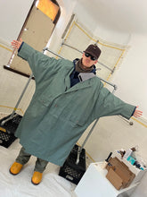 Load image into Gallery viewer, 1980s Issey Miyake Aqua Polyurethane Coated Cotton Squid Coat - Size M/L
