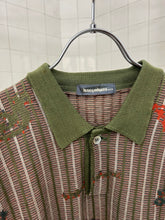 Load image into Gallery viewer, 1980s Issey Miyake Jacquard Knit Polo Shirt - Size M