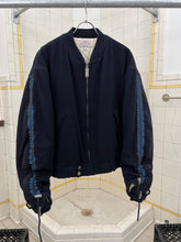 Load image into Gallery viewer, aw1993 Armani Padded Bomber with Arm Cinch and Back Graphic Detailing - Size L
