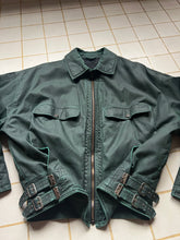 Load image into Gallery viewer, 1980s Vintage Italian Metal Buckled Mechanic Jacket - Size XL