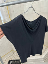 Load image into Gallery viewer, 1980s Issey Miyake Women's V-Neck Drape Collar Tee - Size S