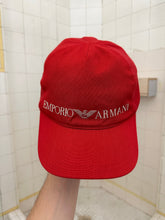 Load image into Gallery viewer, 1990s Armani Red Logo Hat - Size OS