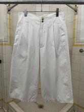 Load image into Gallery viewer, 1980s Claude Montana Long White Pleated Shorts - Size M