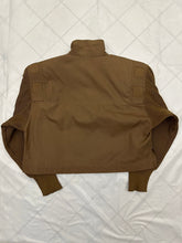 Load image into Gallery viewer, 1980s Claude Montana Cropped Military Shirt with Ribbed Sleeves and Shoulderpads - Size S
