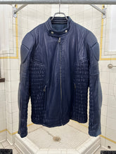 Load image into Gallery viewer, 1980s Claude Montana Padded Leather Moto Jacket - Size L