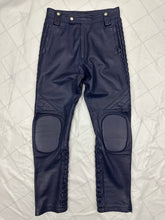 Load image into Gallery viewer, 1980s Claude Montana Padded Leather Moto Pants - Size L