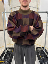 Load image into Gallery viewer, 1980s Issey Miyake Checkered 3D Knit Sweater - Size L
