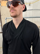 Load image into Gallery viewer, 1980s Issey Miyake Layered Collar Sweater in Black - Size M