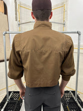 Load image into Gallery viewer, 1980s Claude Montana Cropped Military Shirt with Ribbed Sleeves and Shoulderpads - Size S