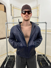 Load image into Gallery viewer, 1980s Claude Montana Padded Leather Moto Jacket - Size L