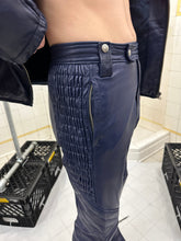Load image into Gallery viewer, 1980s Claude Montana Padded Leather Moto Pants - Size L