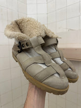 Load image into Gallery viewer, 1980s Marithe Francois Girbaud Sherpa Lined Strapped Leather Boots - Size 10 US