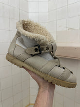 Load image into Gallery viewer, 1980s Marithe Francois Girbaud Sherpa Lined Strapped Leather Boots - Size 10 US