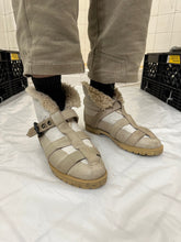 Load image into Gallery viewer, 1980s Marithe Francois Girbaud Sherpa Lined Strapped Leather Boots - Size 10 US