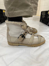 Load image into Gallery viewer, 1980s Marithe Francois Girbaud Sherpa Lined Strapped Leather Boots - Size 10 US