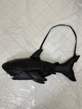 Load image into Gallery viewer, aw2015 Raeburn Black Leather Shark Bag - Size OS