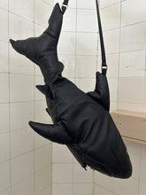 Load image into Gallery viewer, aw2015 Raeburn Black Leather Shark Bag - Size OS
