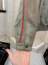 Load image into Gallery viewer, 1980s Claude Montana Mandarin Collar Jacket with Mesh Overlay Detail - Size S