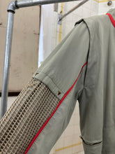 Load image into Gallery viewer, 1980s Claude Montana Mandarin Collar Jacket with Mesh Overlay Detail - Size S
