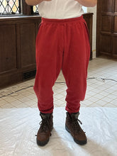 Load image into Gallery viewer, 1980s Issey Miyake Red Zipper Sweatpants - Size L