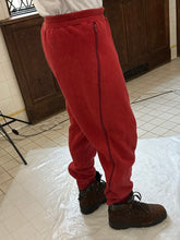 Load image into Gallery viewer, 1980s Issey Miyake Red Zipper Sweatpants - Size L