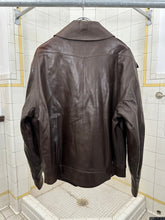 Load image into Gallery viewer, 1980s Claude Montana Leather Flight Jacket with Epaulets - Size L