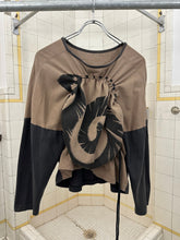 Load image into Gallery viewer, ss1986 Issey Miyake Wide Snake Print Tee with Drawcord Detail - Size M