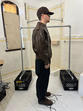 Load image into Gallery viewer, 1980s Claude Montana Leather Flight Jacket with Epaulets - Size L
