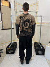 Load image into Gallery viewer, ss1986 Issey Miyake Wide Snake Print Tee with Drawcord Detail - Size M