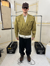 Load image into Gallery viewer, 1980s Claude Montana Double Breasted Military Jacket with Belted Hem - Size L
