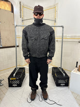 Load image into Gallery viewer, 1980s Claude Montana High Neck Wide Wool Jacket with Shoulderpads - Size L