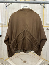 Load image into Gallery viewer, 1980s Vintage Italian Designer Brown Leather Jacket with Shoulderpads - Size L