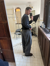 Load image into Gallery viewer, 1980s Vintage Japanese Designer Denim Pants with Suspender Hooks - Size XL