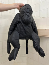 Load image into Gallery viewer, ss2016 Raeburn Black Leather Orangutan Backpack - Size OS