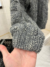 Load image into Gallery viewer, 1980s Vintage Italian Designer Thread Wrapped Yarn Knit Sweater in Blue - Size L